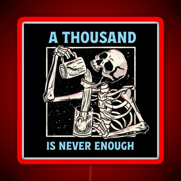 A Thousand Is Not Enough AA NA Recovery RGB Neon Sign