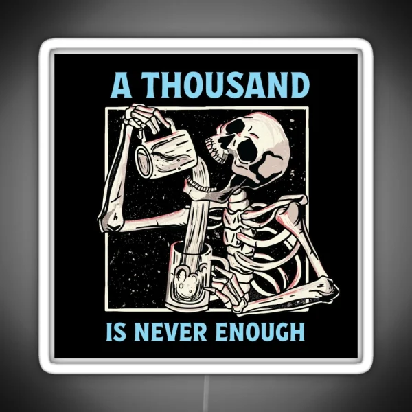 A Thousand Is Not Enough AA NA Recovery RGB Neon Sign