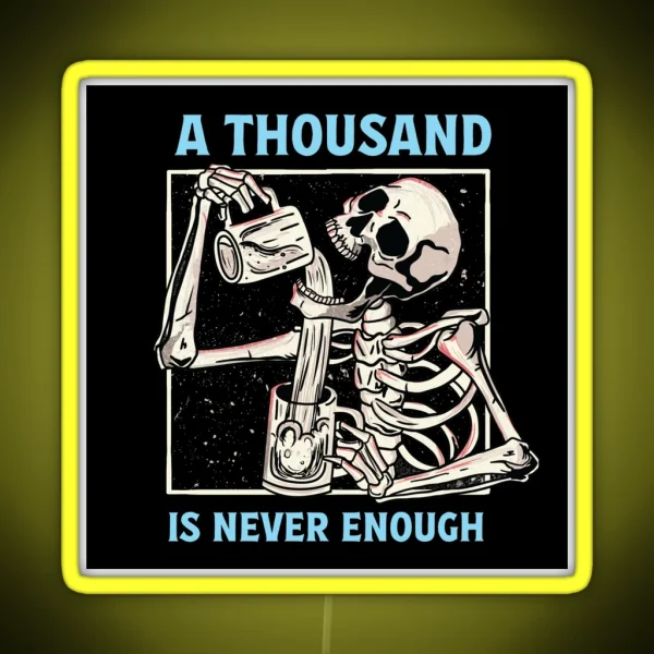 A Thousand Is Not Enough AA NA Recovery RGB Neon Sign