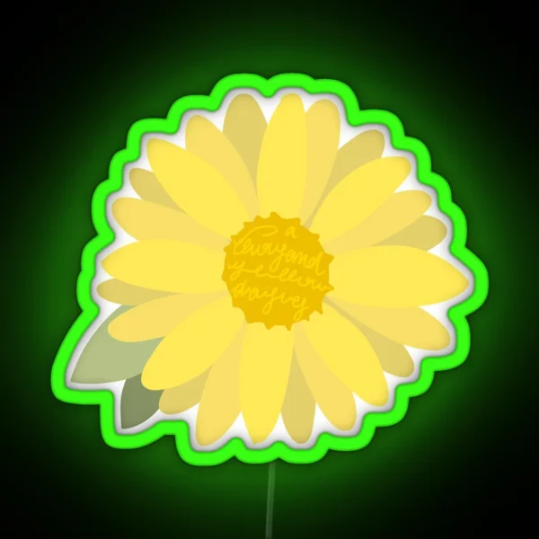 A Thousand Yellow Daisies RGB Neon Sign