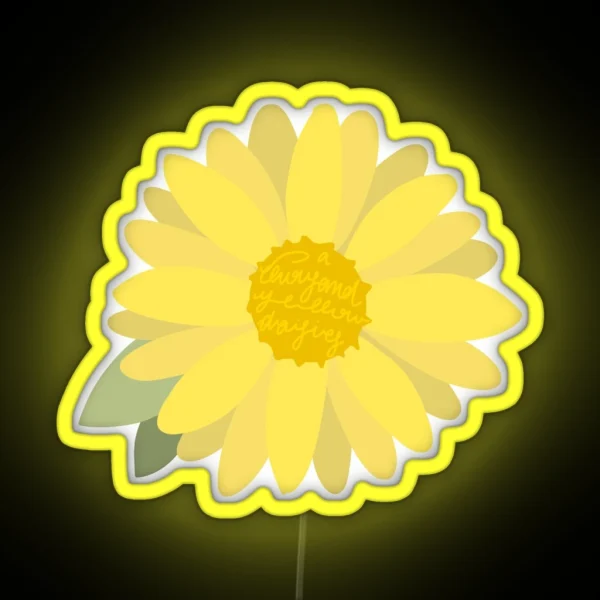 A Thousand Yellow Daisies RGB Neon Sign