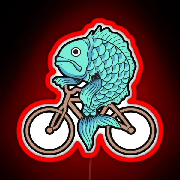 A Woman Without A Man Is Like A Fish On A Bicycle RGB Neon Sign