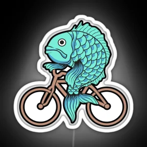 A Woman Without A Man Is Like A Fish On A Bicycle RGB Neon Sign