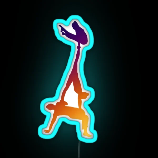 A Women S Group Doing Eiffel Tower RGB Neon Sign