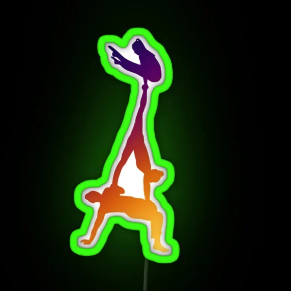 A Women S Group Doing Eiffel Tower RGB Neon Sign