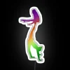 A Women S Pair Doing Straddle On Needle RGB Neon Sign - Image 4