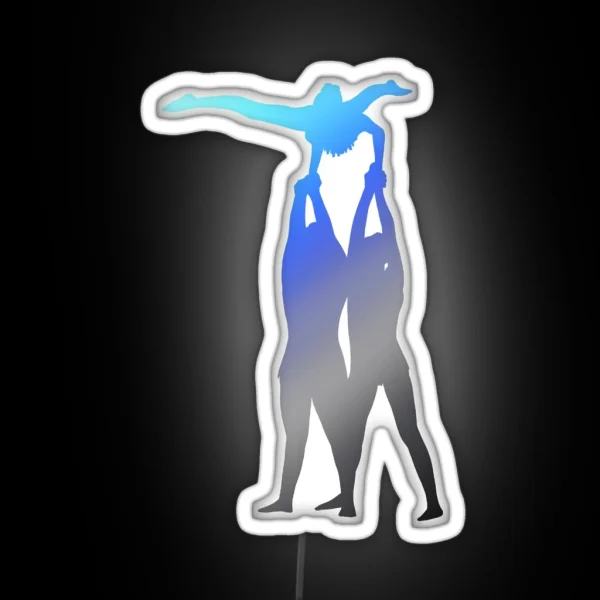 A Women S Trio Doing Gut On Double Support RGB Neon Sign