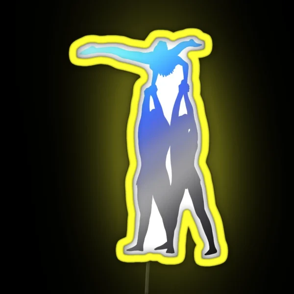 A Women S Trio Doing Gut On Double Support RGB Neon Sign
