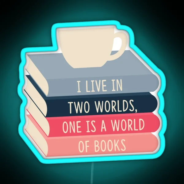 A World Of Books RGB Neon Sign