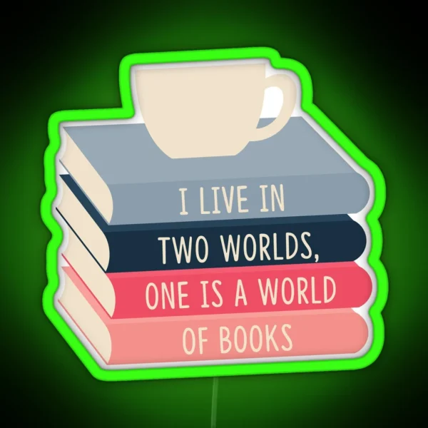A World Of Books RGB Neon Sign