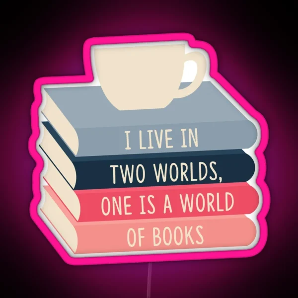 A World Of Books RGB Neon Sign