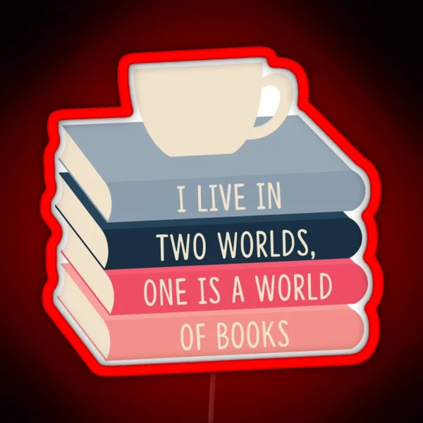 A World Of Books RGB Neon Sign