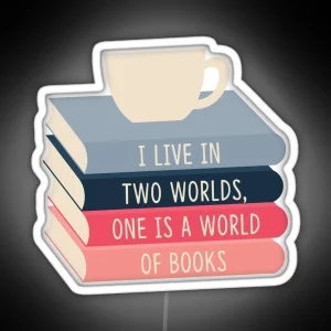 A World Of Books RGB Neon Sign