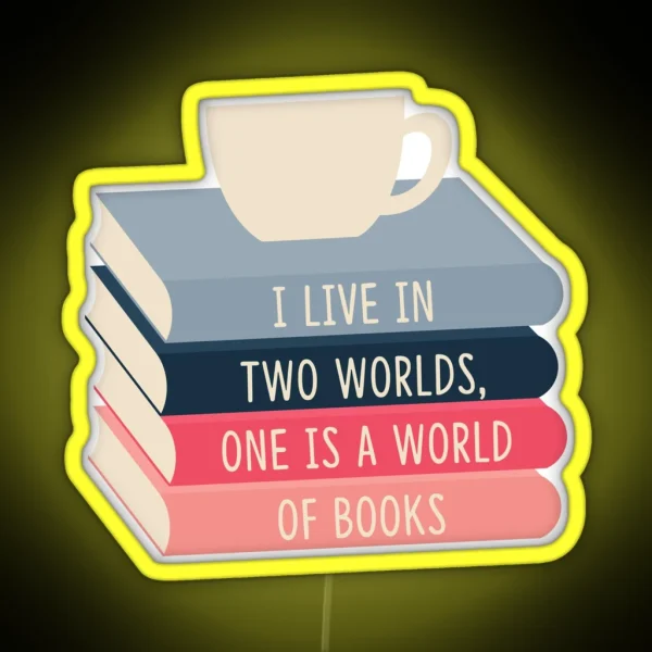 A World Of Books RGB Neon Sign