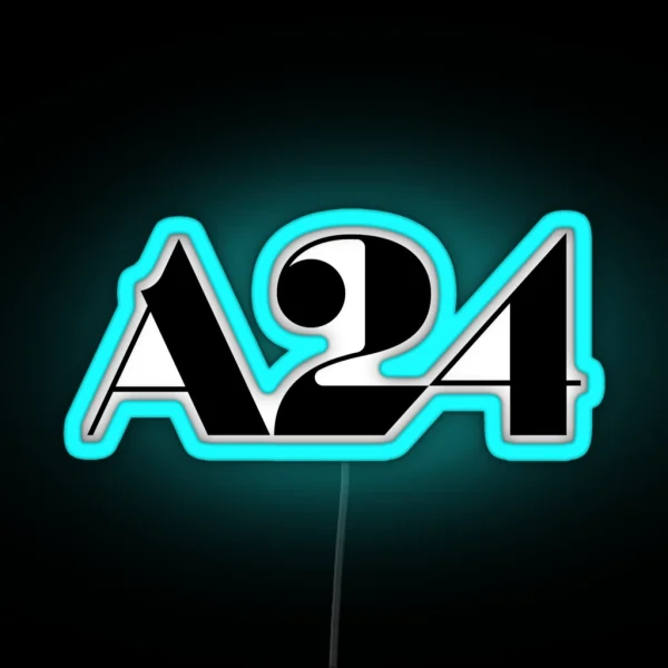 A24 Logo Black RGB Neon Sign