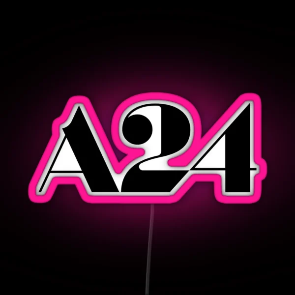 A24 Logo Black RGB Neon Sign