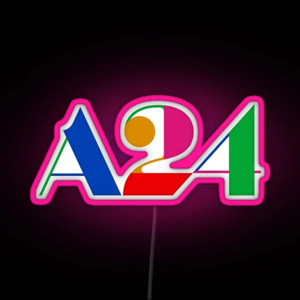 A24 Party Logo RGB Neon Sign