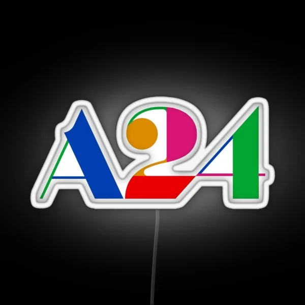 A24 Party Logo RGB Neon Sign