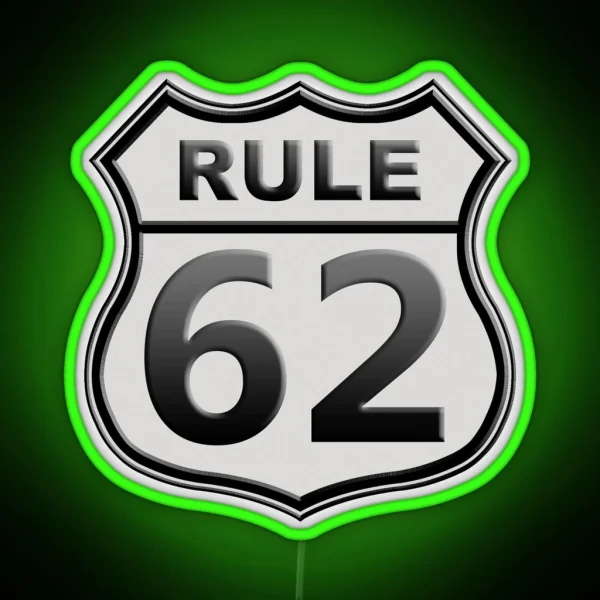 AA Rule 62 RGB Neon Sign