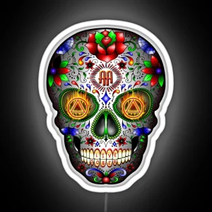 AA Sugar Skull RGB Neon Sign