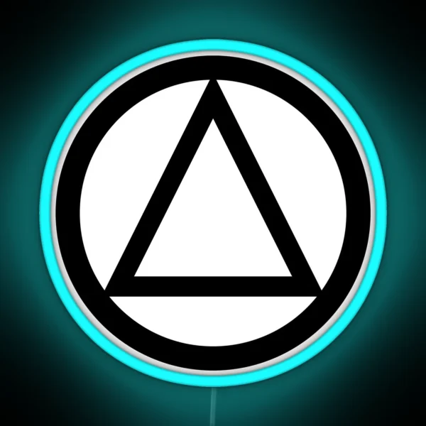 AA Triangle Recovery Symbol RGB Neon Sign