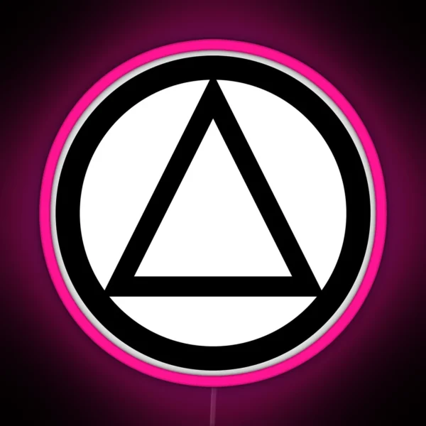 AA Triangle Recovery Symbol RGB Neon Sign