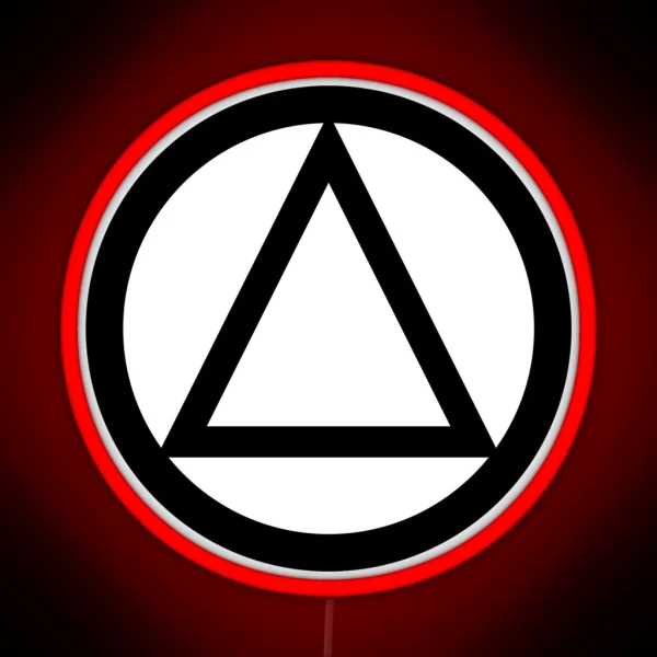 AA Triangle Recovery Symbol RGB Neon Sign
