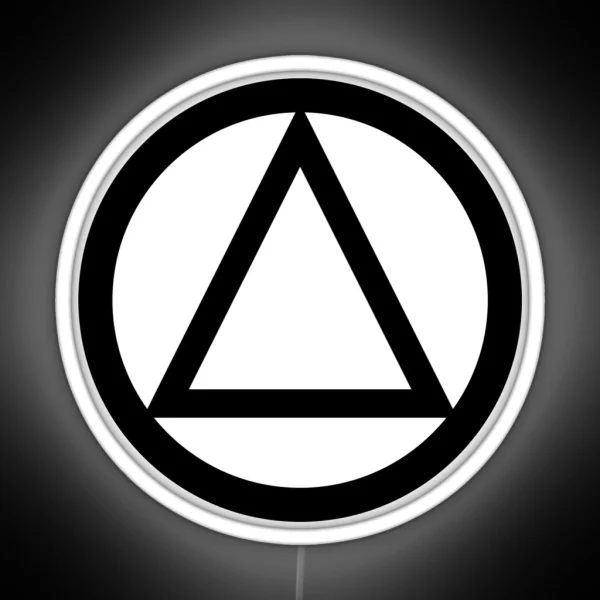 AA Triangle Recovery Symbol RGB Neon Sign
