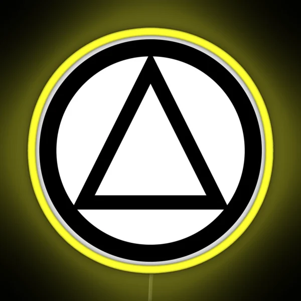 AA Triangle Recovery Symbol RGB Neon Sign