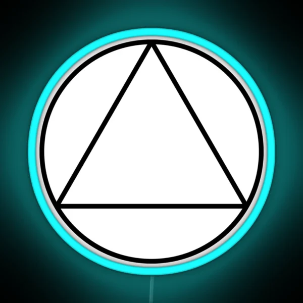 AA Triangle Recovery Symbol RGB Neon Sign