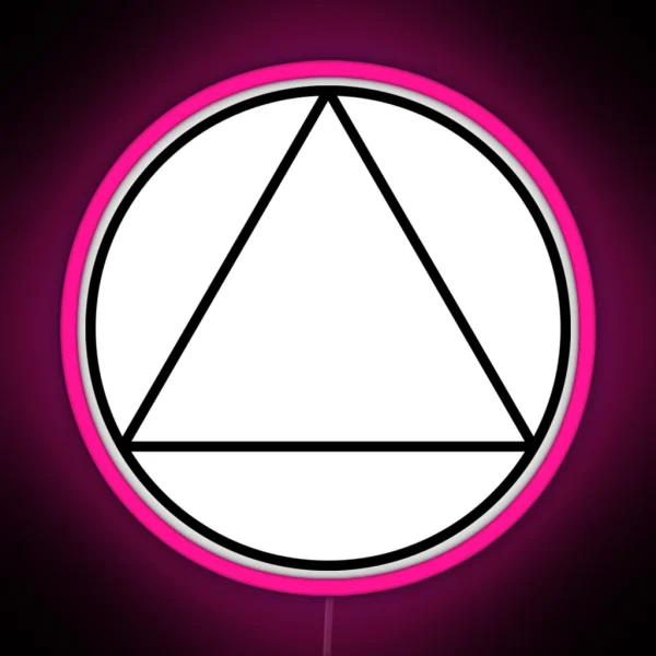 AA Triangle Recovery Symbol RGB Neon Sign