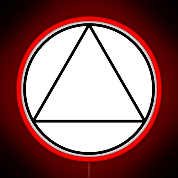 AA Triangle Recovery Symbol RGB Neon Sign
