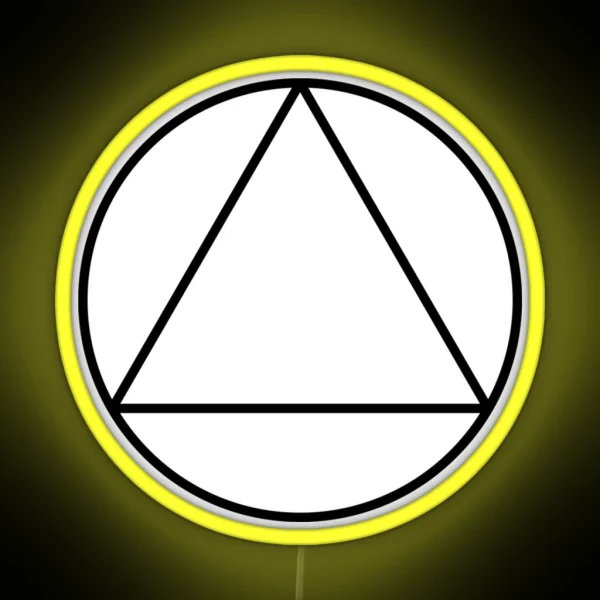 AA Triangle Recovery Symbol RGB Neon Sign