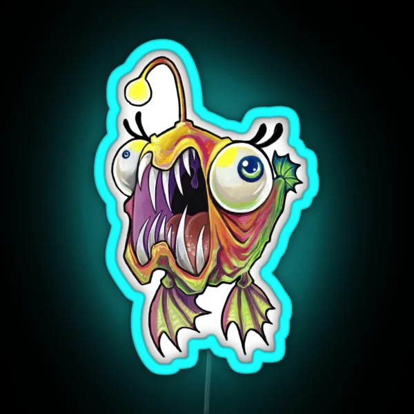 Aaaaangler RGB Neon Sign