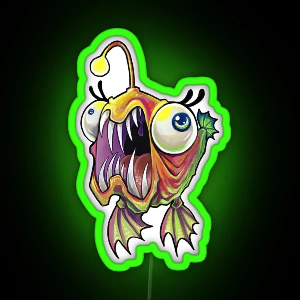 Aaaaangler RGB Neon Sign
