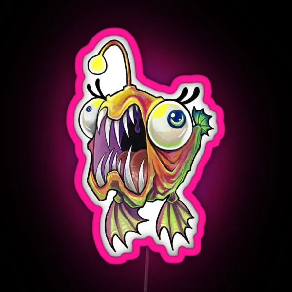 Aaaaangler RGB Neon Sign
