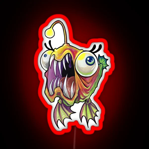 Aaaaangler RGB Neon Sign