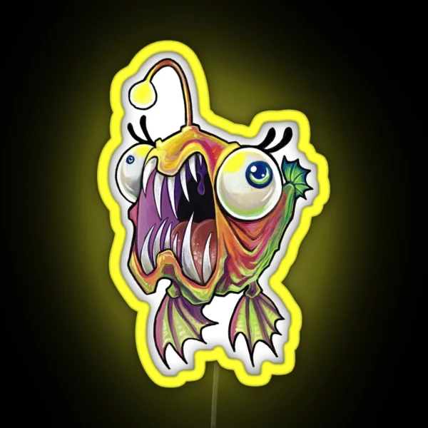 Aaaaangler RGB Neon Sign