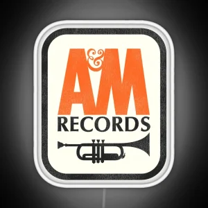 Aandm RECORDS 80s Defunct Music Label RGB Neon Sign