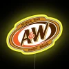 Color-changing LED root beer neon bar sign with RGB display.