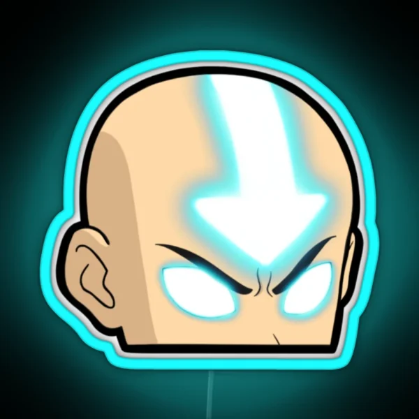Aang Avatar The Last Air Bender Peeker Led RGB Neon Sign
