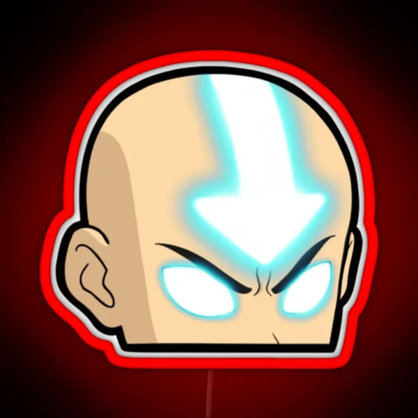 Aang Avatar The Last Air Bender Peeker Led RGB Neon Sign