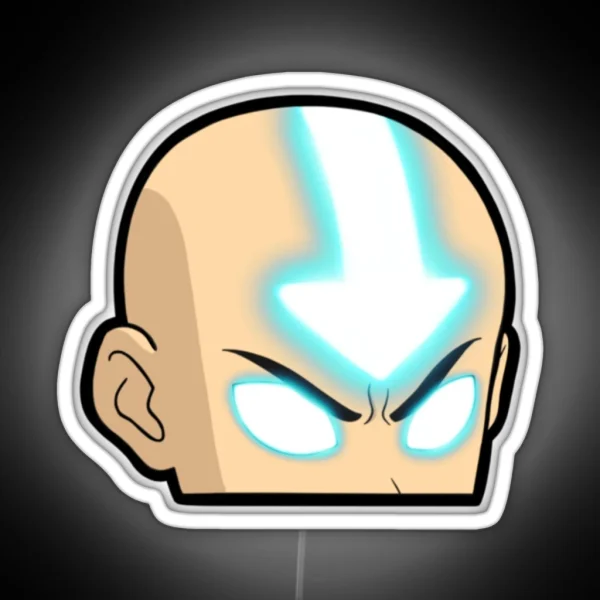 Aang Avatar The Last Air Bender Peeker Led RGB Neon Sign