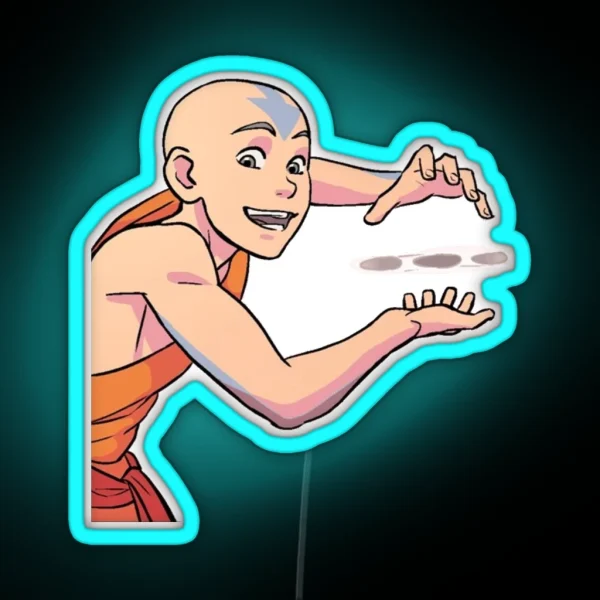 Aang S Marble Trick Imbalance RGB Neon Sign