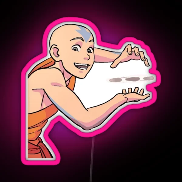 Aang S Marble Trick Imbalance RGB Neon Sign