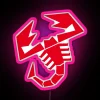 Abarth Scorpion Red RGB Neon Sign - Image 6