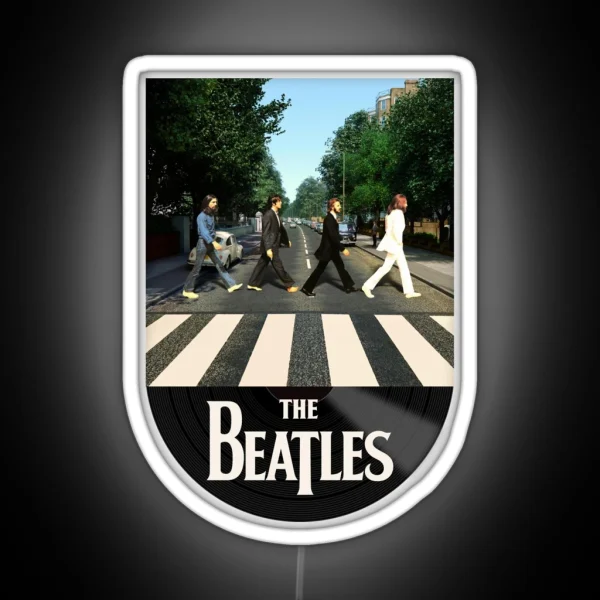 Abbey Road Cover The Beetles RGB Neon Sign
