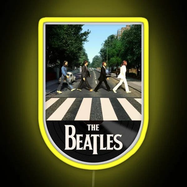 Abbey Road Cover The Beetles RGB Neon Sign
