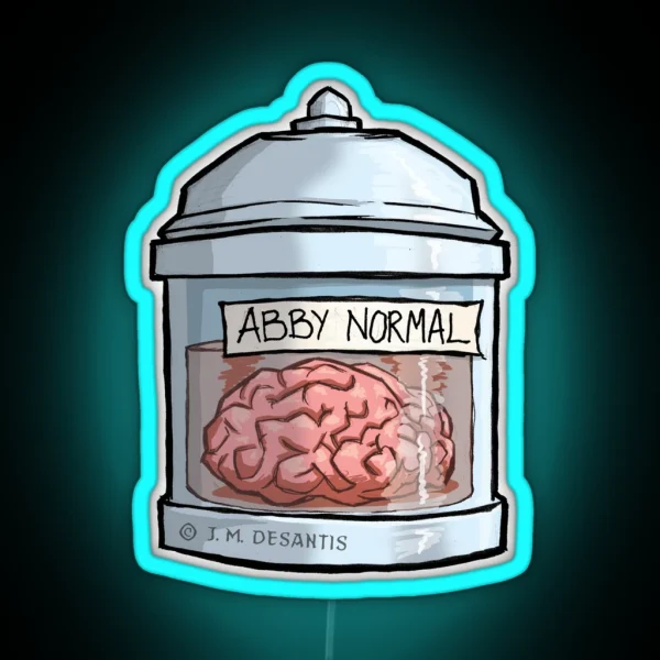 Abby Normal Brain RGB Neon Sign