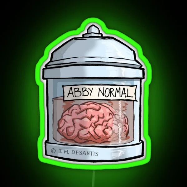Abby Normal Brain RGB Neon Sign